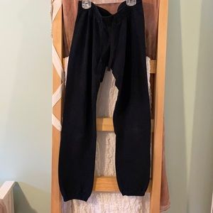 Black lululemon French terry sweat pants